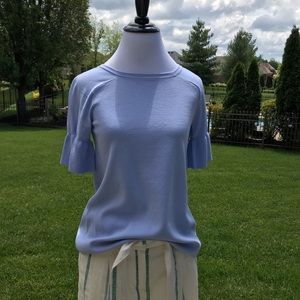 Ann Taylor periwinkle blue top